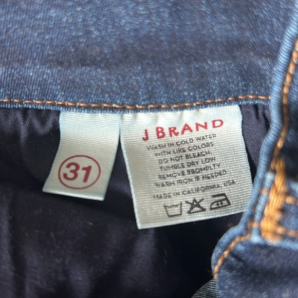 J Brand Maria 98% Cotton Contrast stitch dark denim skinny jeans - Picture 6 of 6
